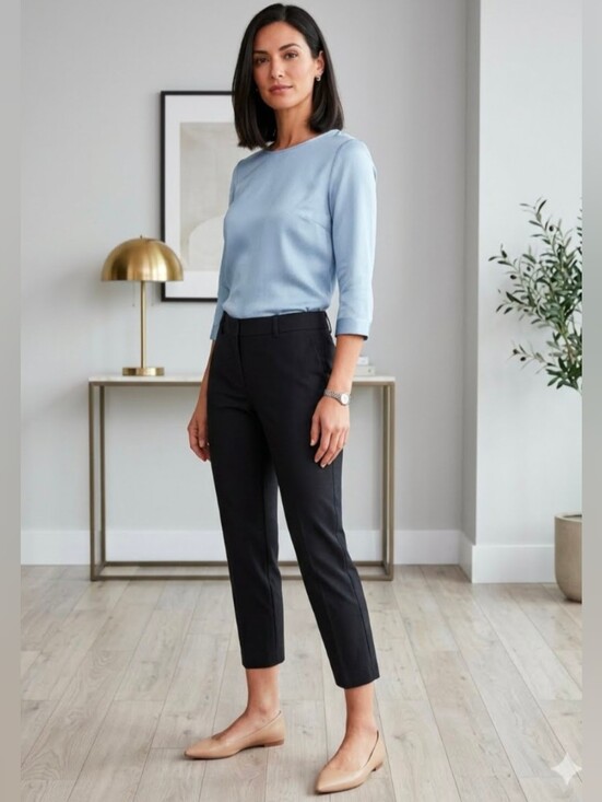 Old Navy Pants - Old Navy Black Cigarette Capri Pants March 2012 Size 2